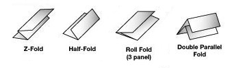 brochure folding types